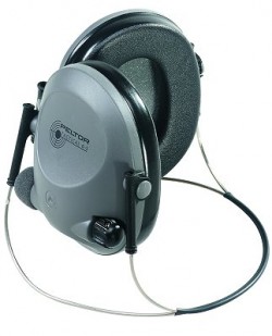 Peltor Tactical 6S Hearing Protector, Neckband, Gray/Black, 19 dB